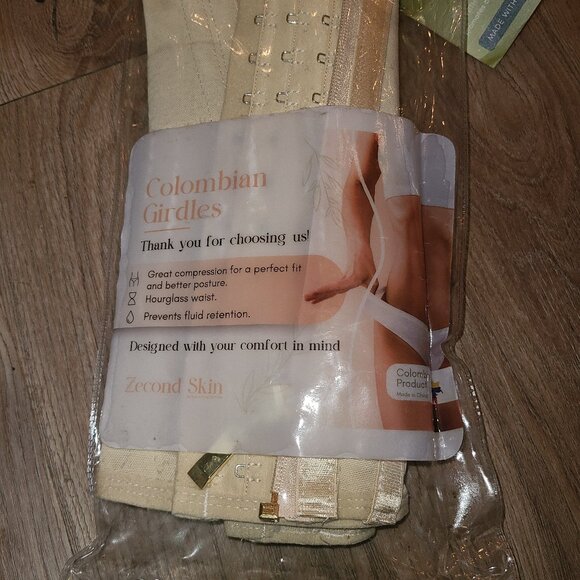 NEW Zecond Skin Corset SZ L Columbian Girdles Corset Bustier Top Nature Viva - Picture 2 of 7